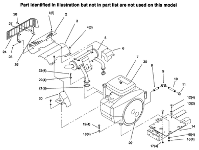 Engine Diagram and Parts List for 73441 69000001 - 69999999 Toro Lawn Tractor