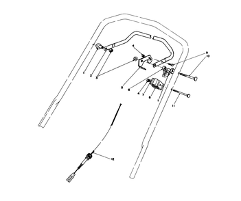 Traction Control Assembly Diagram and Parts List for 20627C 6000001 - 6999999 Toro Lawn Mower