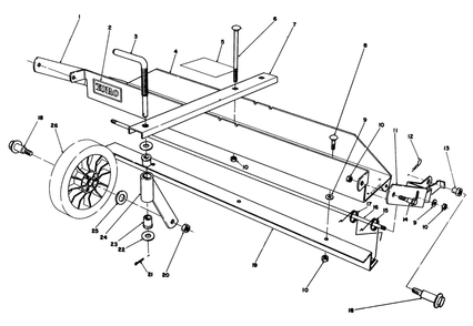 Dethatcher Kit Model No. 59126 (Optional) Diagram and Parts List for 20680 4000001 - 4999999 Toro Lawn Mower