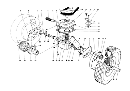Gear Case Assembly Diagram and Parts List for 21727 7000001 - 7999999 Toro Lawn Mower