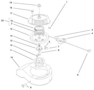 Engine Assebmly (Model No. 38430 & 38431) Diagram and Parts List for 38431 8900001 - 8999999 Toro Snow Blower