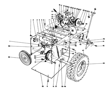 Traction Assembly Diagram and Parts List for 38052 6000001 - 6999999 Toro Snow Blower