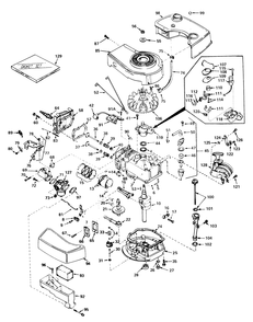 Engine Tecumseh Model No. Tnt 100-10063c Diagram and Parts List for 18095 9000001 - 9999999 Toro Lawn Mower