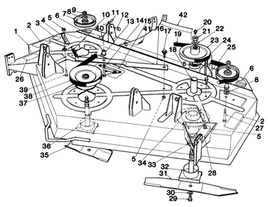 Part Location Diagram of 72-8210 Toro Pulley-Center