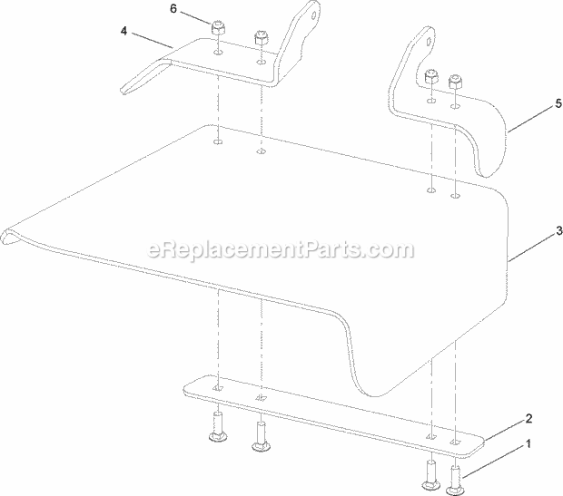 Rubber Deflector Assembly No. 108-7770 Diagram and Parts List for 74237 270000001-270999999 Toro Lawn Mower