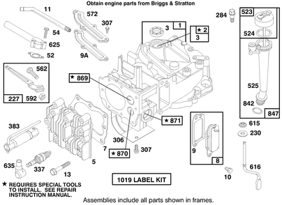 Engine Briggs & Stratton Model 12f802-0667-01 Diagram and Parts List for 20914 7900001 - 7999999 Toro Lawn Mower
