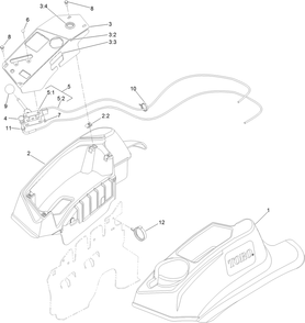 Console And Control Panel Assembly Diagram and Parts List for 74950 402100000-403247404 Toro Lawn Mower