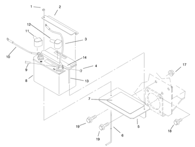 Battery Diagram and Parts List for 30192 790001 - 799999 Toro Lawn Tractor Accessories
