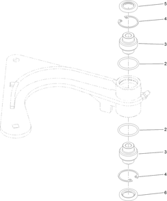 Idler Arm Assembly No. 126-9116 Diagram and Parts List for 39514 413000000 - 999999999 Toro Aerator