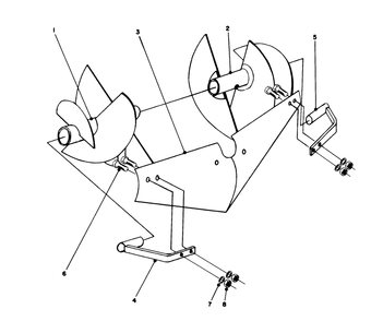 Til-Row Attachment Model No. 59063 (Optional) Diagram and Parts List for 58600 9000001 - 9999999 Toro Tiller