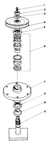 Drive Spindle No. 27-0871 Diagram and Parts List for 30718 2000001 - 2999999 Toro Lawn Tractor