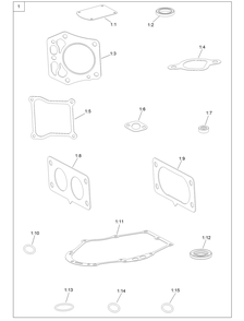 Gasket And Seal Kit Diagram and Parts List for 74450 400000000-402099999 Toro Lawn Tractor
