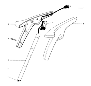 Handle Assembly Diagram and Parts List for 51225 0000001 - 0999999 Toro Trimmer