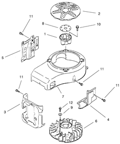 Part Location Diagram of 49089-2233-9H Toro Shroud-Engine
