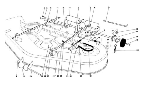 Mower Lift Assembly Diagram and Parts List for 57356 5000001 - 5999999 Toro Lawn Tractor