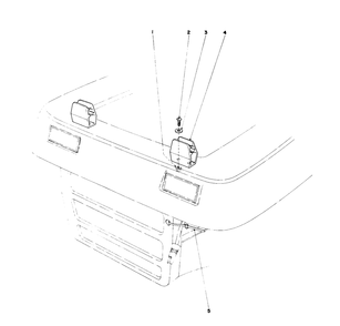 Holding Clip Assembly Diagram and Parts List for 59145 0000001 - 0999999 Toro Lawn Tractor
