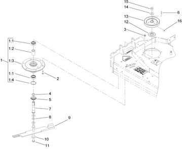 Part Location Diagram of 110-2118 Toro BEARING