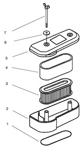 Air Filter Kawasaki Model Fb460v Type Ks08 Diagram and Parts List for 30167 890001 - 899999 Toro Lawn Tractor Accessories