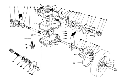 Gear Case Assembly Diagram and Parts List for 20785 9000001 - 9999999 Toro Lawn Mower