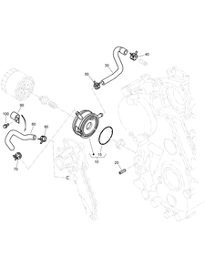 Oil Cooler Assembly Diagram and Parts List for 22530 414400000 - 999999999 Toro Lawn Tractor Accessories