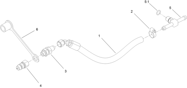 Part Location Diagram of 63-1240 Toro Nipple-disconnect, Quick