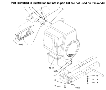 Engine Diagram and Parts List for 73402 6900001 - 6999999 Toro Lawn Tractor