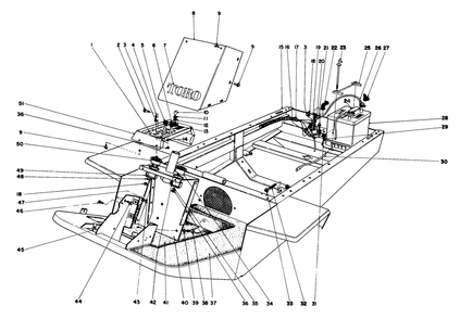 Instrument Panel And Steering Post Assembly Diagram and Parts List for 30775 100001 - 199999 Toro Lawn Tractor