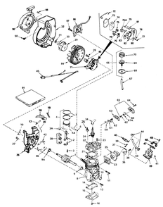 Engine Assembly (Continued) Engine Tecumseh Model No. Ah520 Type 1602, 1602a, 1602b, 1603,1603a & 1603b Diagram and Parts List for 38120 2000001 - 2999999 Toro Snow Blower