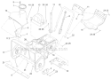 Frame Housing and Bypass Diagram and Parts List for 37771 313000001-313999999 - 2013 Toro Snow Blower