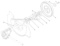 Impeller Diagram and Parts List for 37771 313000001-313999999 - 2013 Toro Snow Blower