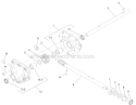 26 Inch Auger Gearcase Diagram and Parts List for 37772 313000001-313999999 - 2013 Toro Snow Blower