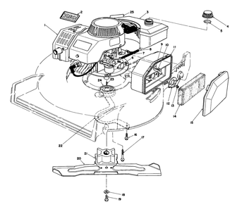 Engine Assembly Diagram and Parts List for 20747 5000001 - 5999999 Toro Lawn Mower