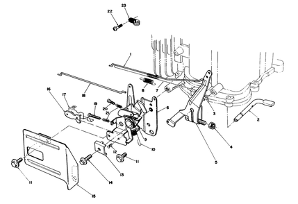 Governor Assembly (Model No. Vml0-7) Diagram and Parts List for 20921B 2000001 - 2999999 Toro Lawn Mower