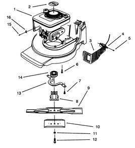 Engine Assembly Diagram and Parts List for 20908B 4900001 - 4999999 Toro Lawn Mower