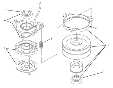 Clutch 94-2514 Diagram and Parts List for 72045 8900001 - 8900399 Toro Lawn Tractor