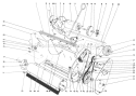 Lower Main Frame Diagram and Parts List for 38000C 9000001-9999999 - 1989 Toro Snow Blower