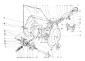 Auger Assembly Diagram and Parts List for 38015 0000001-0999999 - 1980 Toro Snow Blower