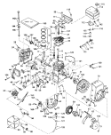 Engine Diagram and Parts List for 38015 2000001-2999999 - 1982 Toro Snow Blower