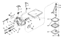 Carburetor Diagram and Parts List for 38020 8000001-8999999 - 1978 Toro Snow Blower