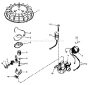 Magneto Diagram and Parts List for 38020 8000001-8999999 - 1978 Toro Snow Blower