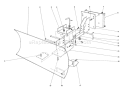 Grader Blade Assembly Diagram and Parts List for 38045 0000001-0999999 - 1980 Toro Snow Blower