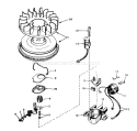 Magneto Diagram and Parts List for 38045 0000001-0999999 - 1980 Toro Snow Blower