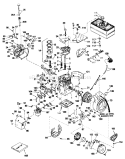 Page F Diagram and Parts List for 38040 5000001-5999999 - 1985 Toro Snow Blower