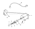 Starter Motor Kit Diagram and Parts List for 38050 6000001-6999999 - 1986 Toro Snow Blower