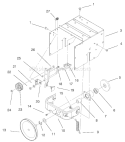 Traction Assembly Diagram and Parts List for 38051 000000001-000999999 - 2000 Toro Snow Blower