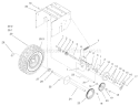 Page K Diagram and Parts List for 38051 000000001-000999999 - 2000 Toro Snow Blower