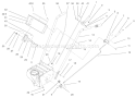 Handle Assembly Diagram and Parts List for 38051 000000001-000999999 - 2000 Toro Snow Blower
