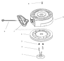 Rewind Starter Diagram and Parts List for 38051 210000001-210999999 - 2001 Toro Snow Blower