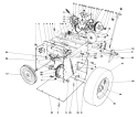 Traction Assembly Diagram and Parts List for 38052C 8000001-8999999 - 1988 Toro Snow Blower