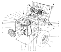 Traction Assembly Diagram and Parts List for 38052 2000001-2999999 - 1992 Toro Snow Blower